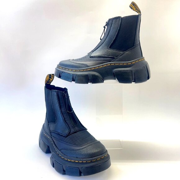 Dr Martens Air Wair Chelsea Boots Black Leather Women Size UK4 US5 - Picture 1 of 11